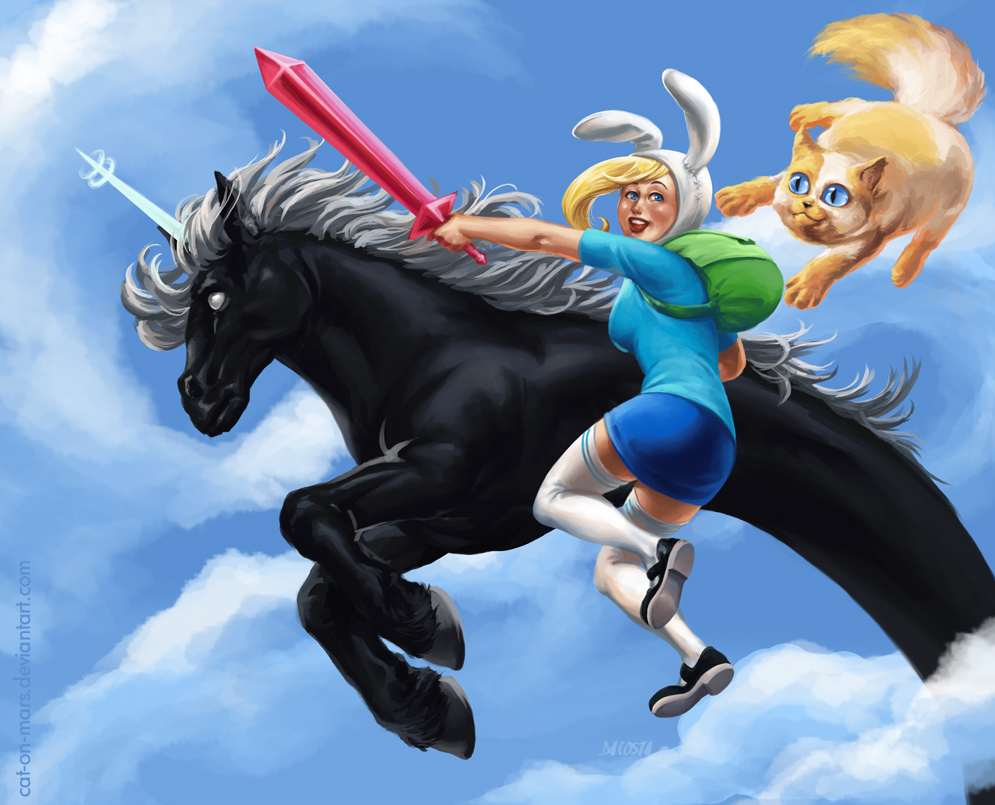 Adventure time with Fionna and Cake by Frammur on DeviantArt