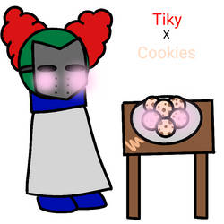 Tiky loves cookies