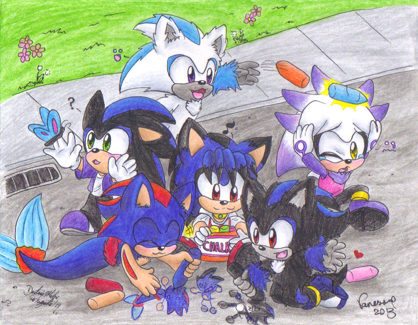 Sonic Shadow Silver the Babies by liyuconberma -- Fur Affinity [dot] net