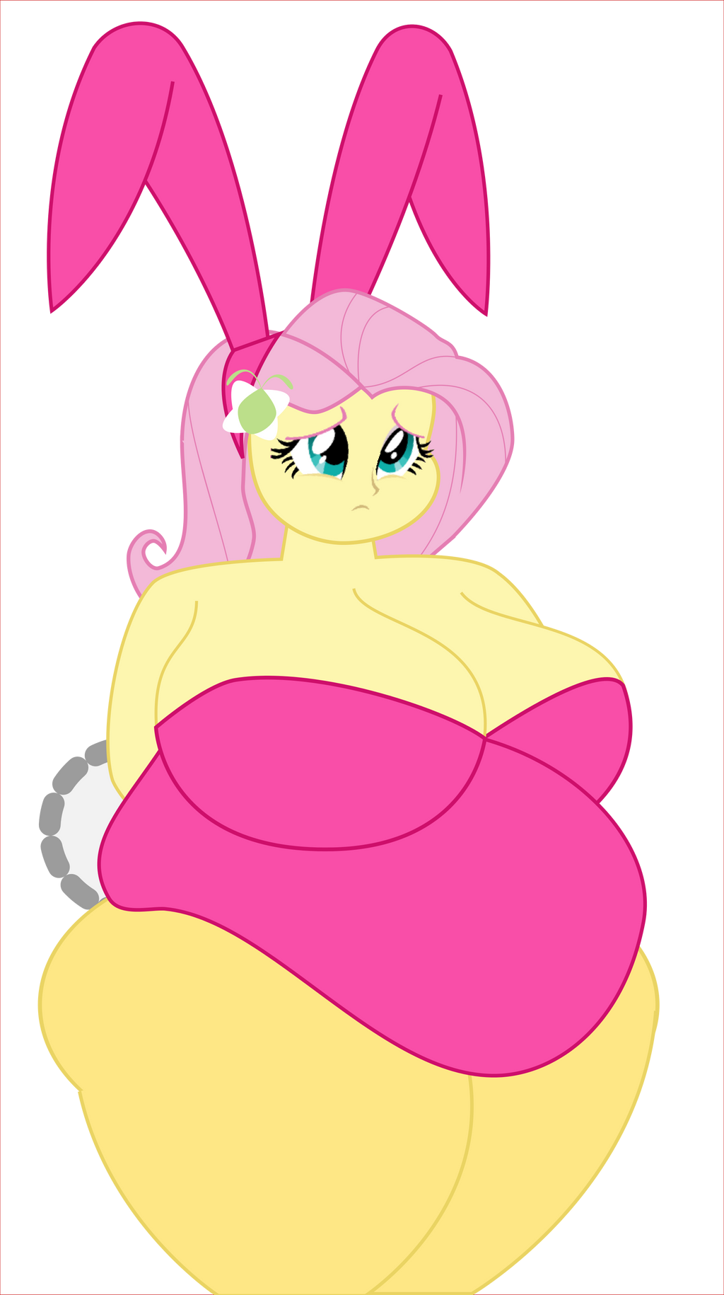 Chubby Bunny Fluttershy by Shitigal-Artust on DeviantArt