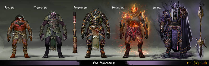 Oni-mahokenshi conceptart