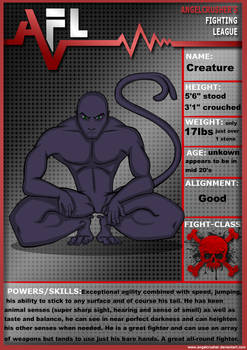 AFL 5 Creature Refrence sheet