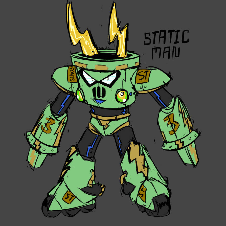 Static man mecha by N1troMan on DeviantArt