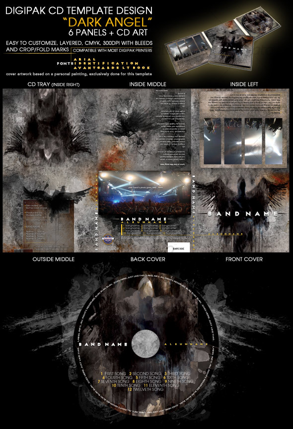 Template Cd R Pamplet Ideas Professional CD booklet design - PSD by theaxart on DeviantArt