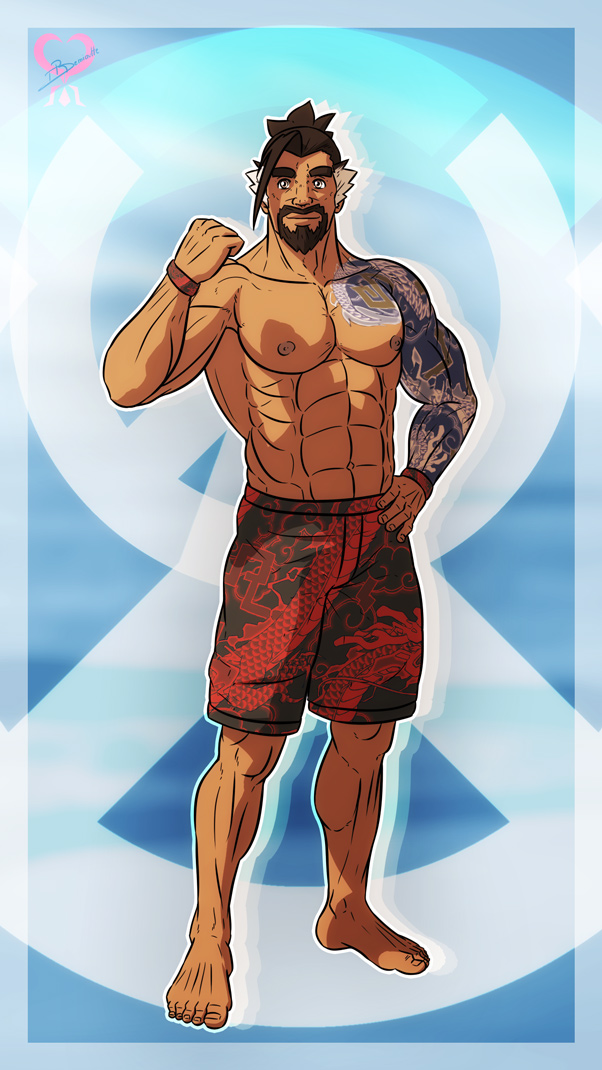 Summer time Hanzo Shimada +Overwatch+