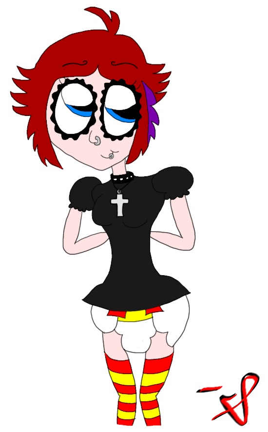 Squeakie as Ruby Gloom (Art Trade)