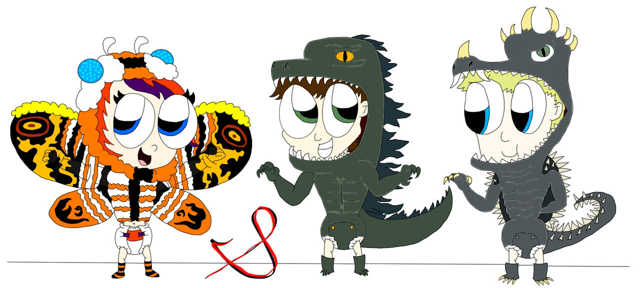 Kaiju Kids (Shaney, Squeakie and Joe: Joint Gift)