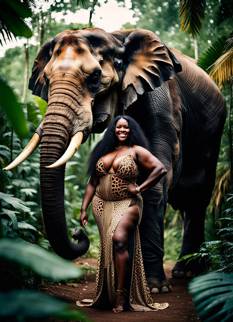 A very full figured wide hipped Nigerian woman in by rogjohn1 on DeviantArt