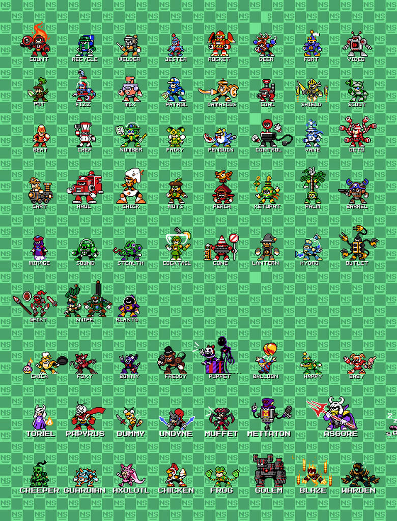 Robot Rune Master Robot Master Collection (As of September 2023) by Nitro-Striker on ...