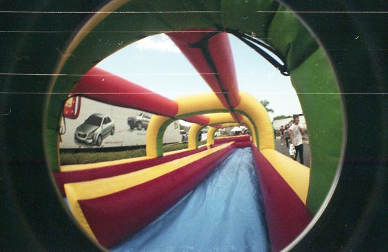 fisheye water slide