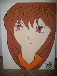 Ugly first Anime painting (seriously no chin?)