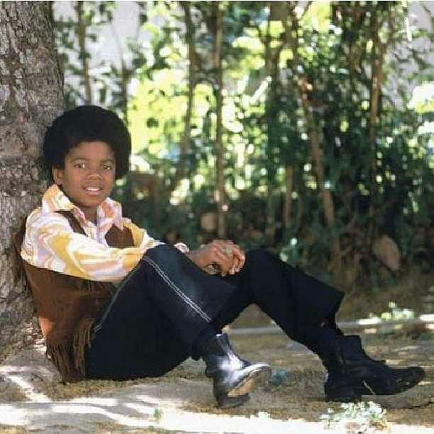 Michael Jackson  is in the forest