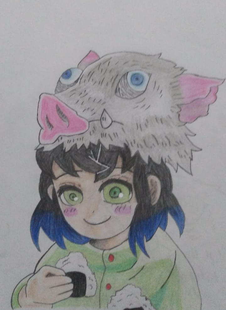 Inosuke Hashibira (colorful) by Joodeviant on DeviantArt