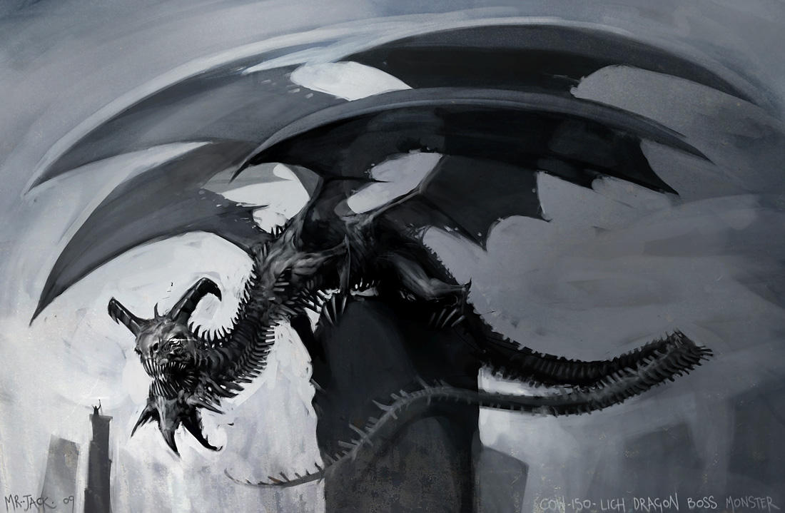 pics Half Dragon Lich lich dragon by mr jack on deviantart