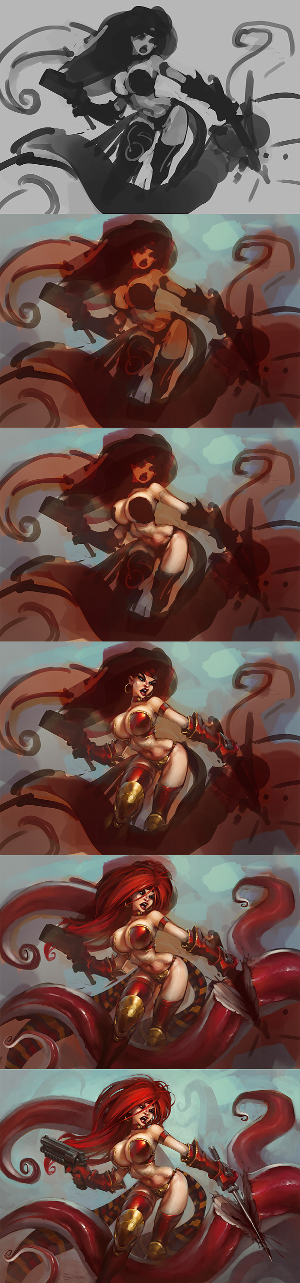 Monika 6 Process by Mr--Jack