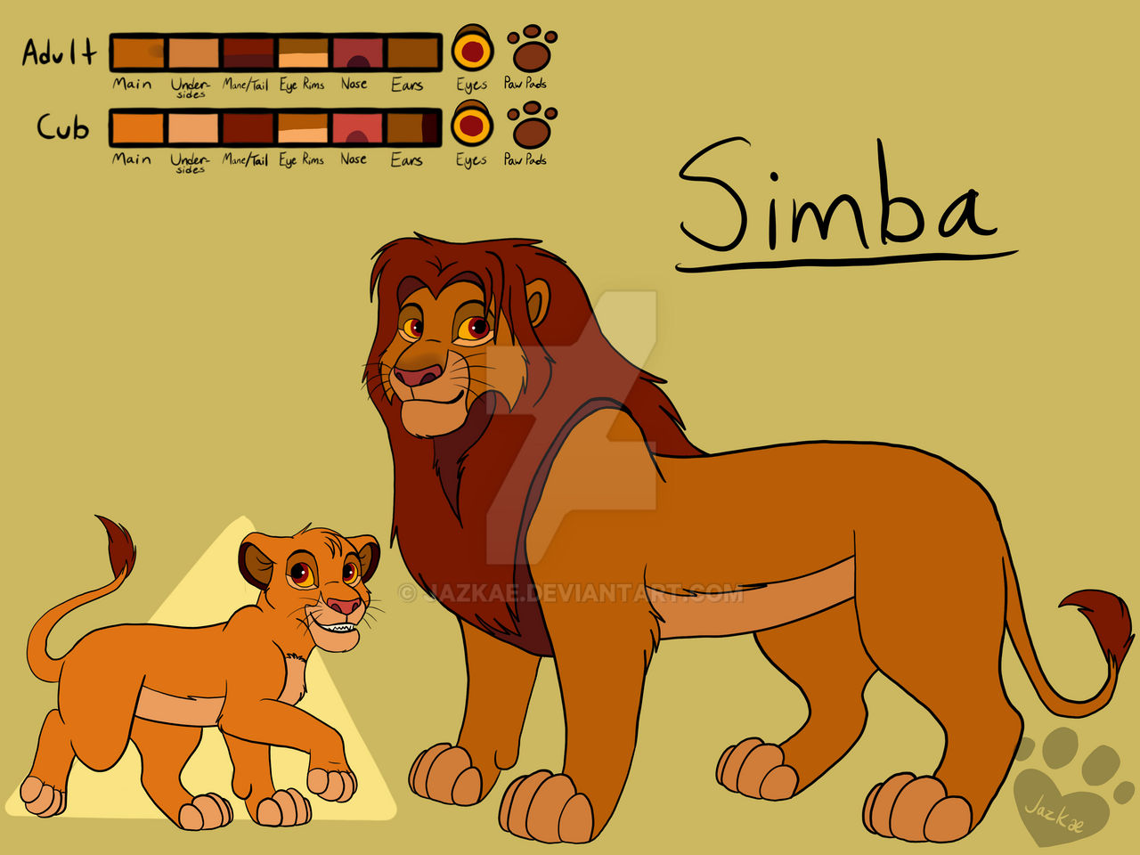 Simba Ref by Jazkae on DeviantArt