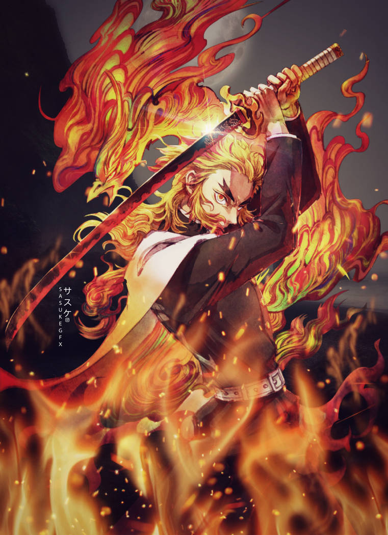 Kyojuro Rengoku by SasukeGFX on DeviantArt