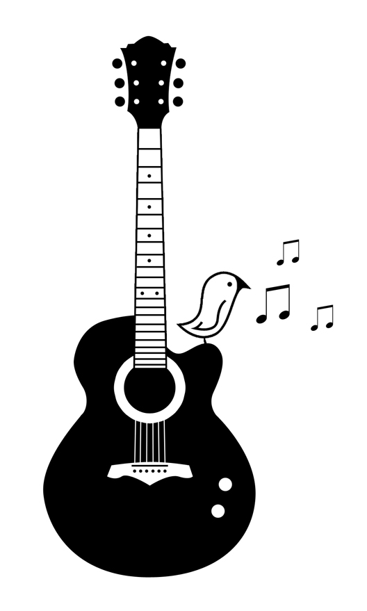 Guitar with Song Bird Tattoo by milkmayo on DeviantArt Guitar with Song Bird Tattoo by milkmayo on DeviantArt