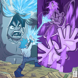 Dragon Ball - Kamehameha Vs Gallick Ho