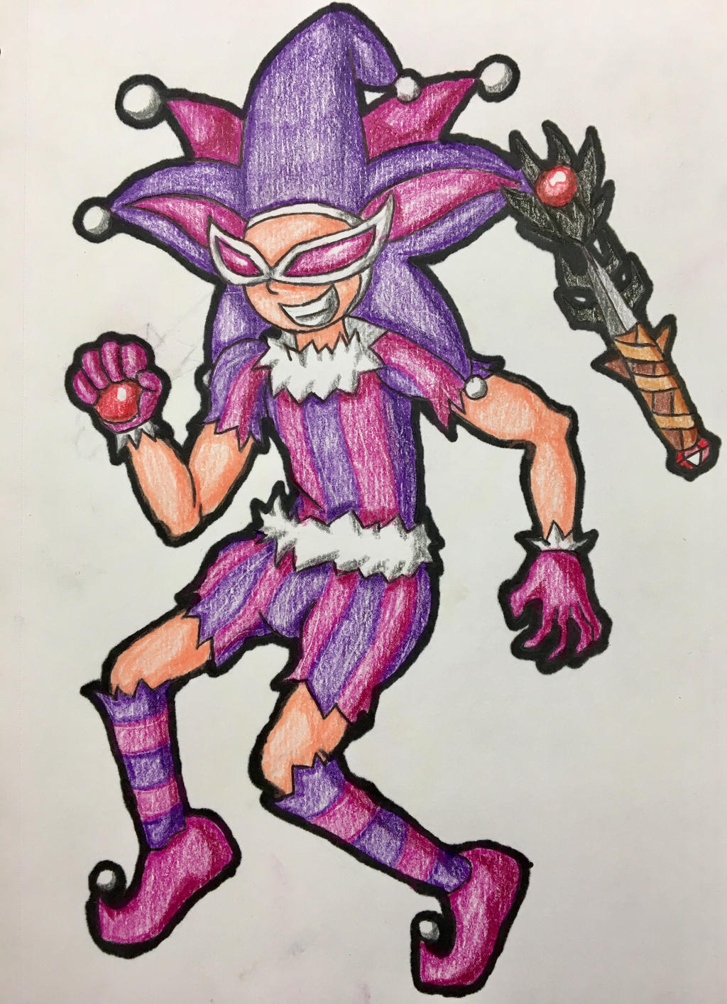 Werewolf Jester The Jester (Redraw) by PoFtheDeviant on DeviantArt