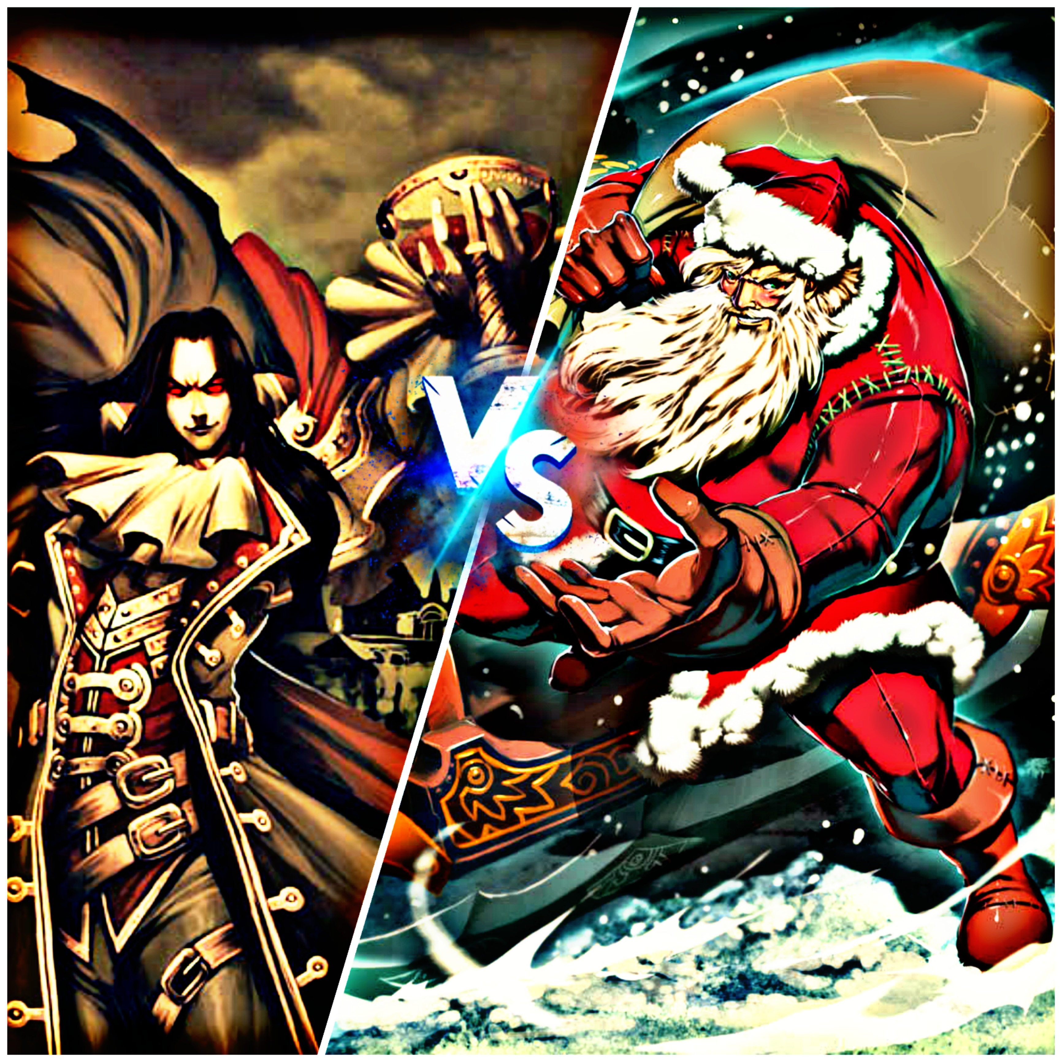 Halloween Vs Christmas by AndrosValgreen on DeviantArt Halloween Vs Christmas