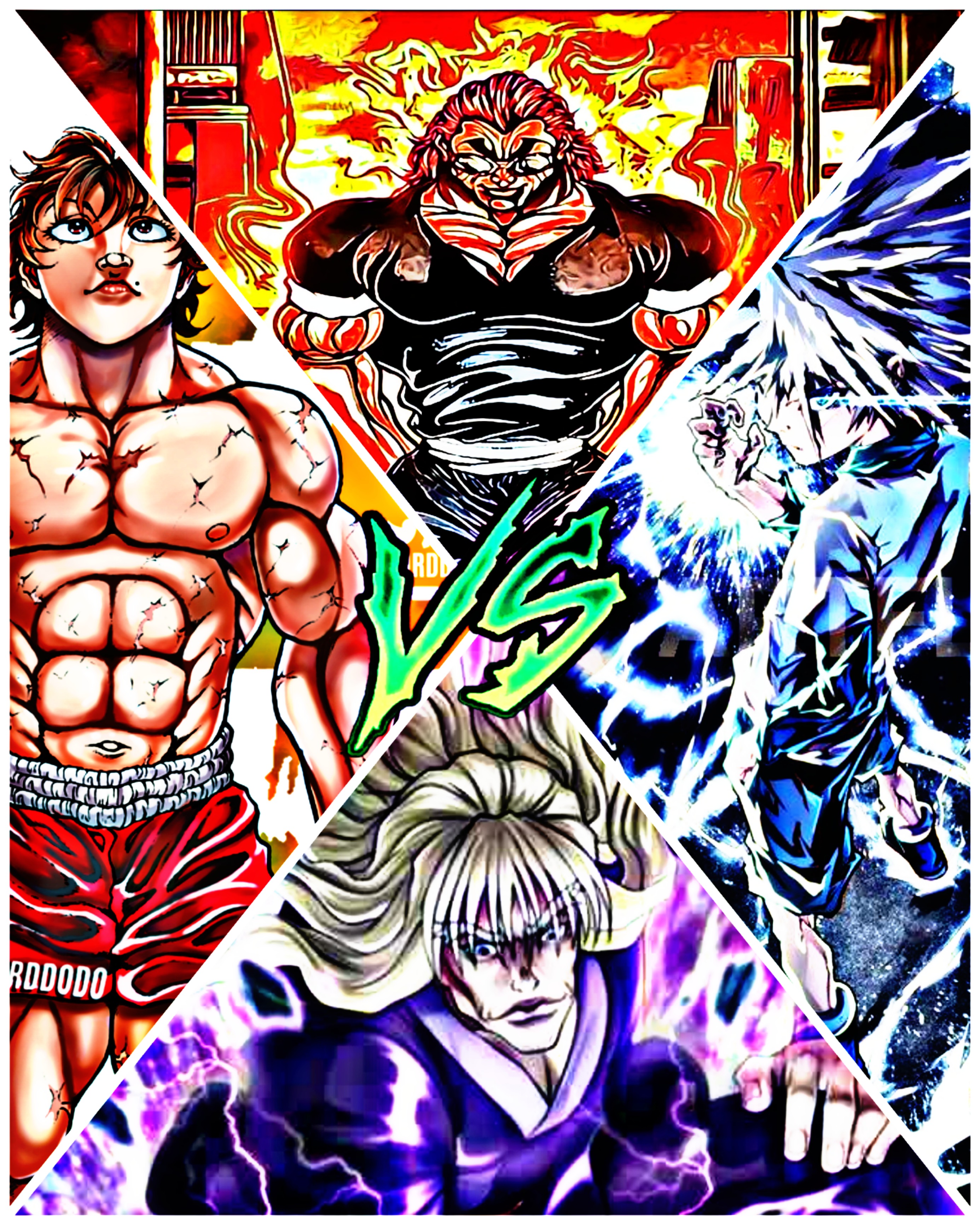 Who are the characters in Baki who can give a match to Yujiro
