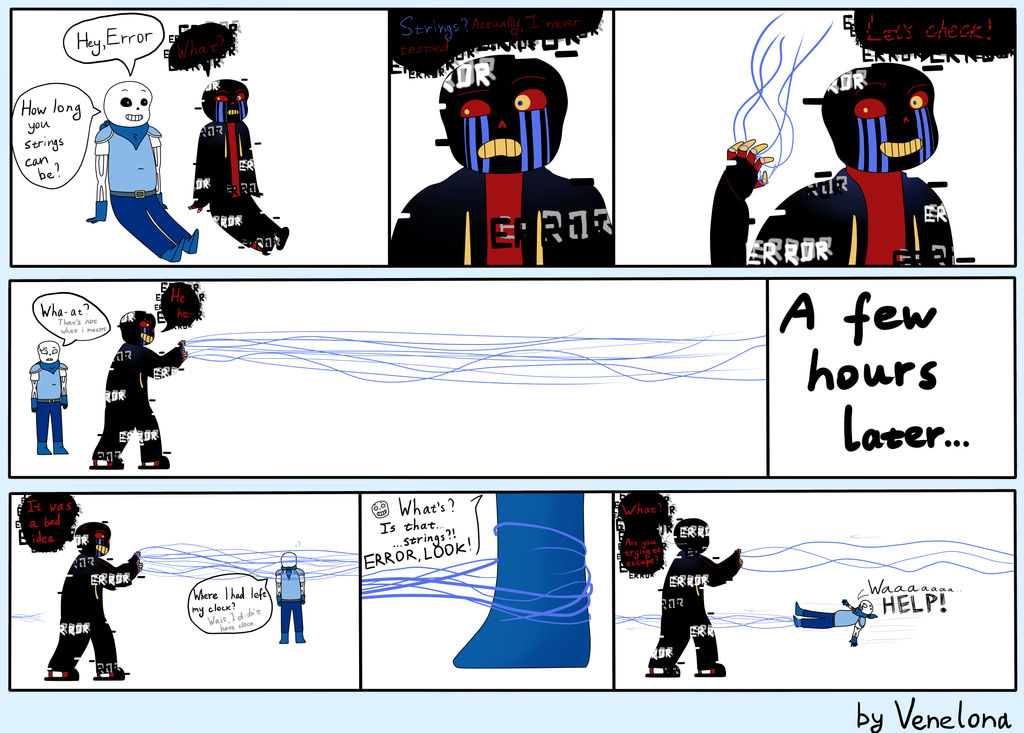 Error!Sans and his string's by Venelona on DeviantArt