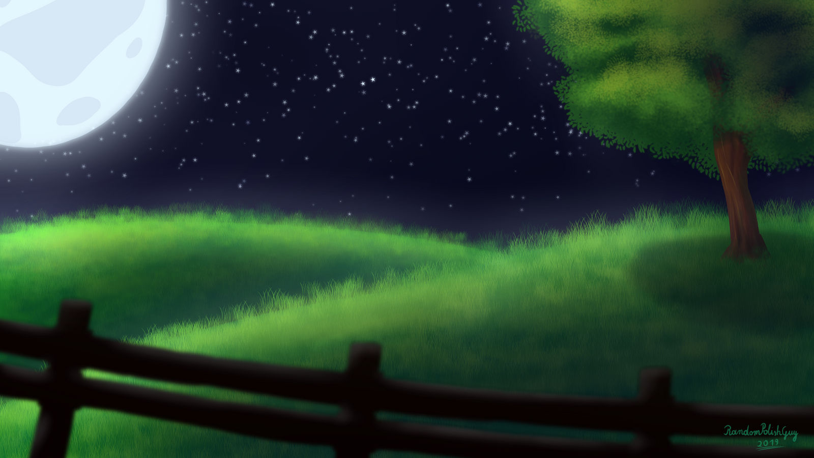 The Night - Anime Background by RandomPolishGuy on DeviantArt