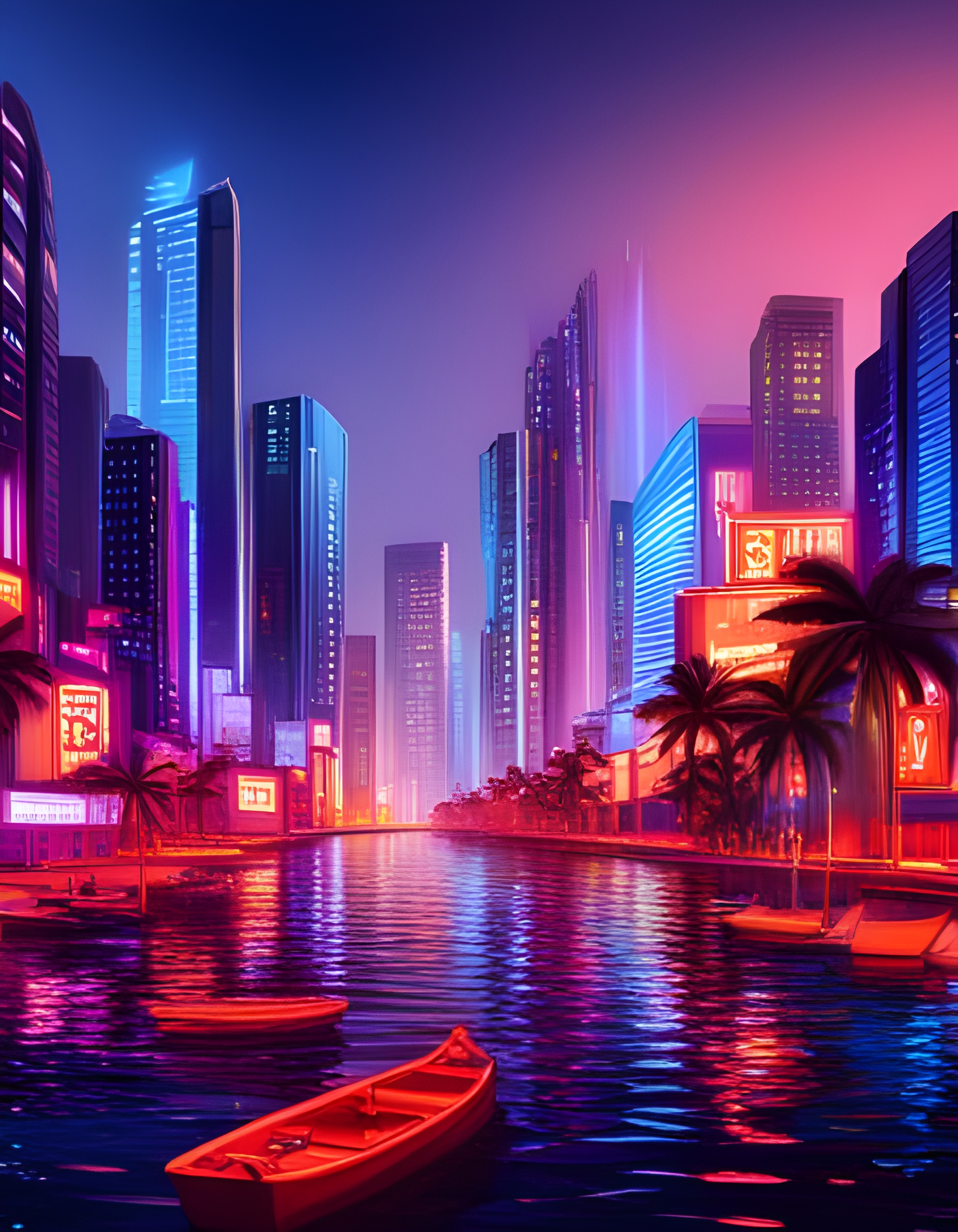 Cyberpunk city vertical wallpaper by Coolarts223 on DeviantArt