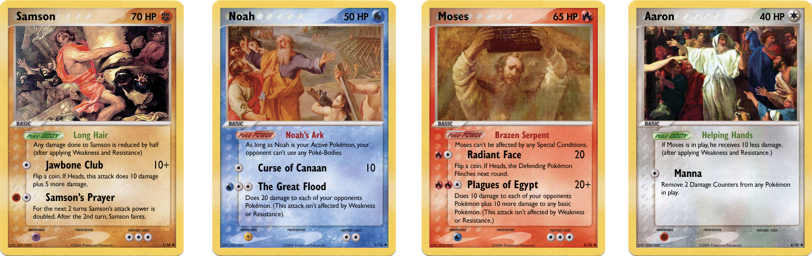 Pokemon Scriptures Bible Pokemon Cards 1-4 by VoodooMagic on DeviantArt