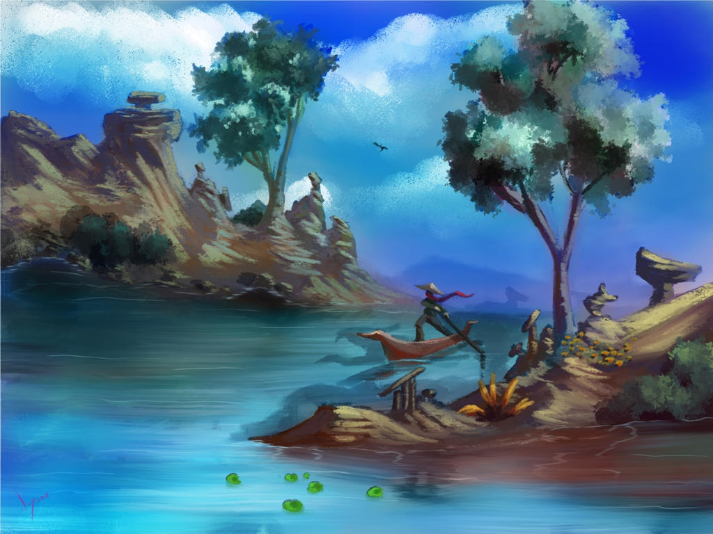 Long Way Bob Ross style by discipleneil777