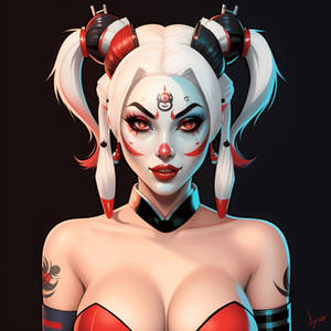 Geisha Harley Quinn Portrait