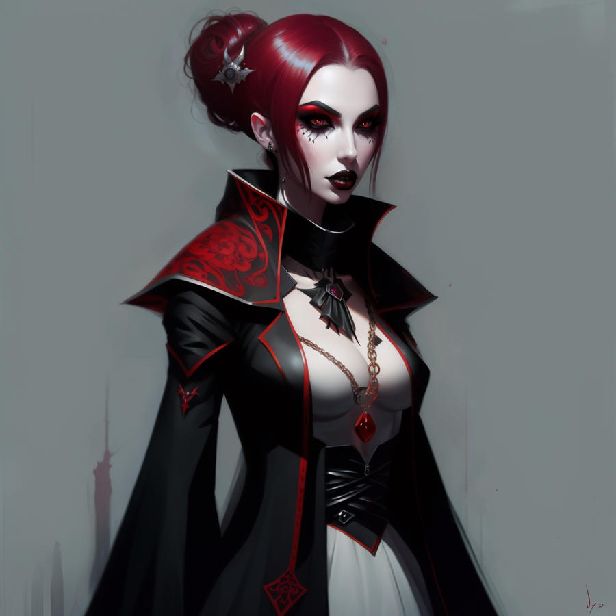 Vampire Goth by MasterPaintingNowcom on DeviantArt