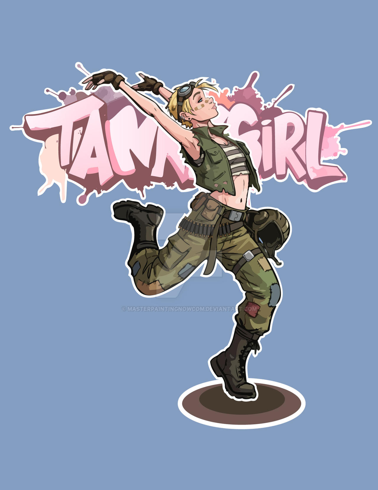 Animation Tank Female Tank-girl by MasterPaintingNowcom on DeviantArt