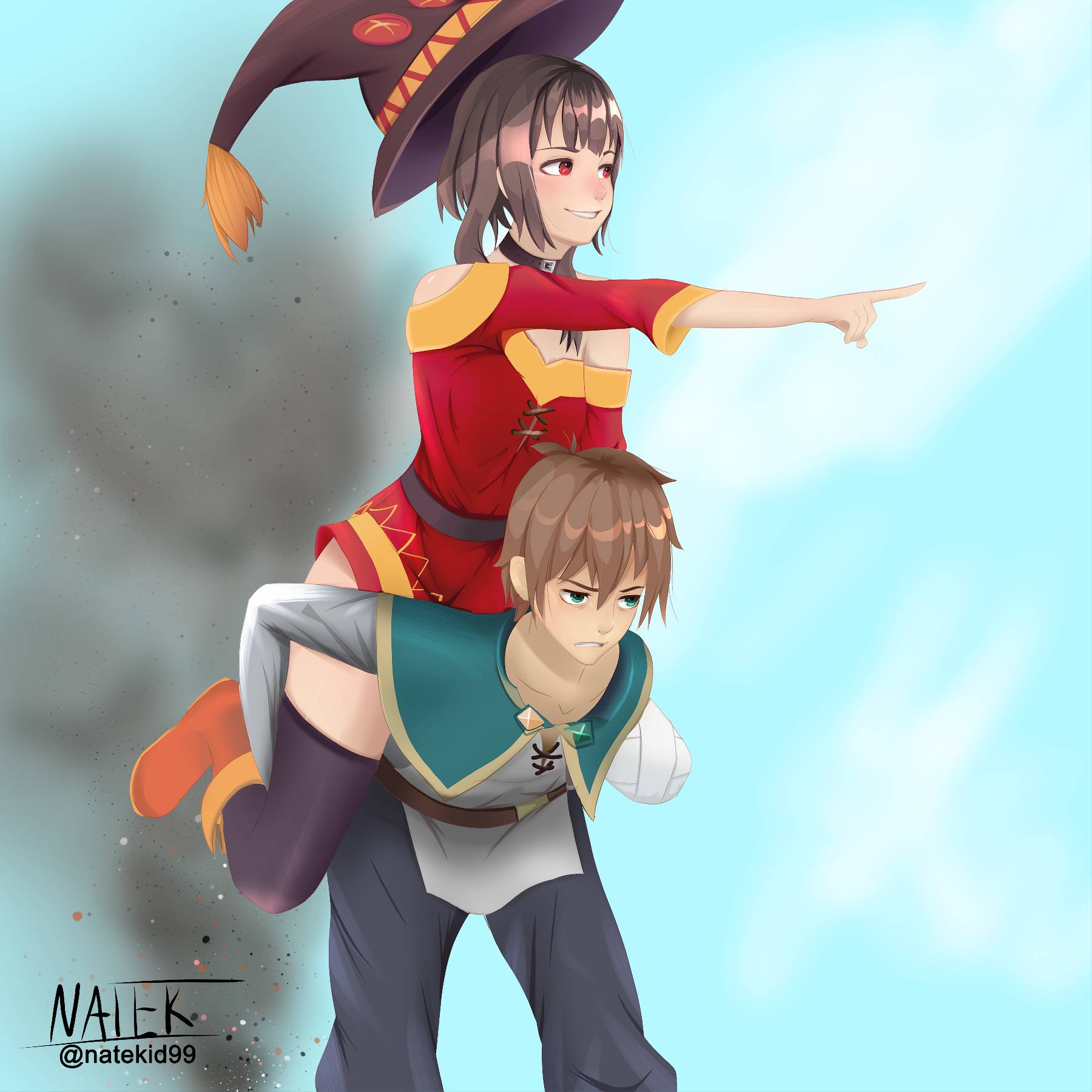 Megumin x Kazuma by lemonpiefactory on DeviantArt