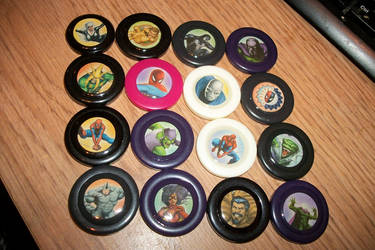 Multiple Spiderman Character Resin Buttons