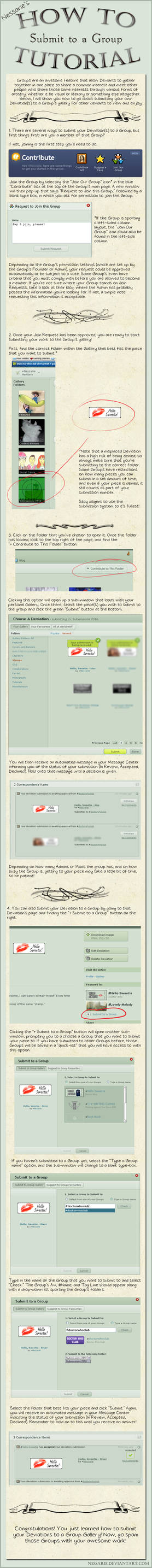 How to Submit to a Group by Nessarie