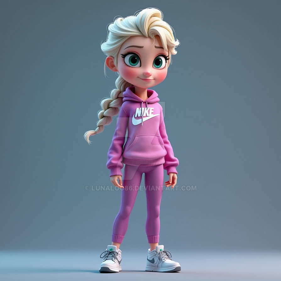 Fitness Elsa by lunaloo86 on DeviantArt