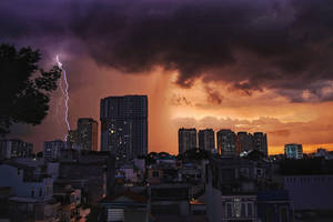 Storm Over Sunset