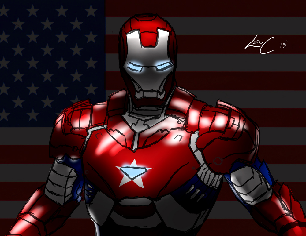 Iron Patriot Sketch