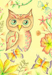 Owl nature illustration by twopixies