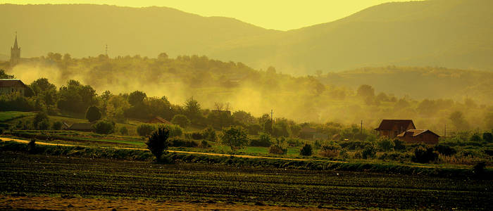 Rural sunset