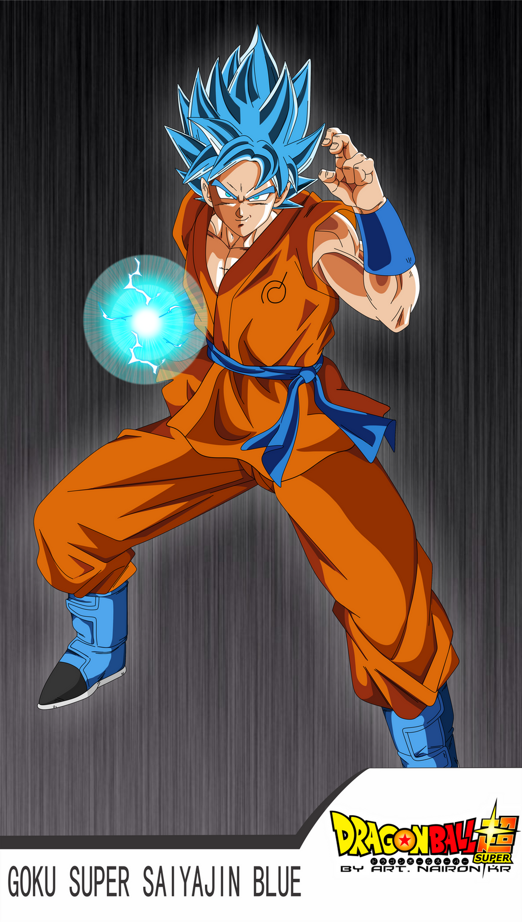 goku super sayajin dios AZUL by naironkr on DeviantArt