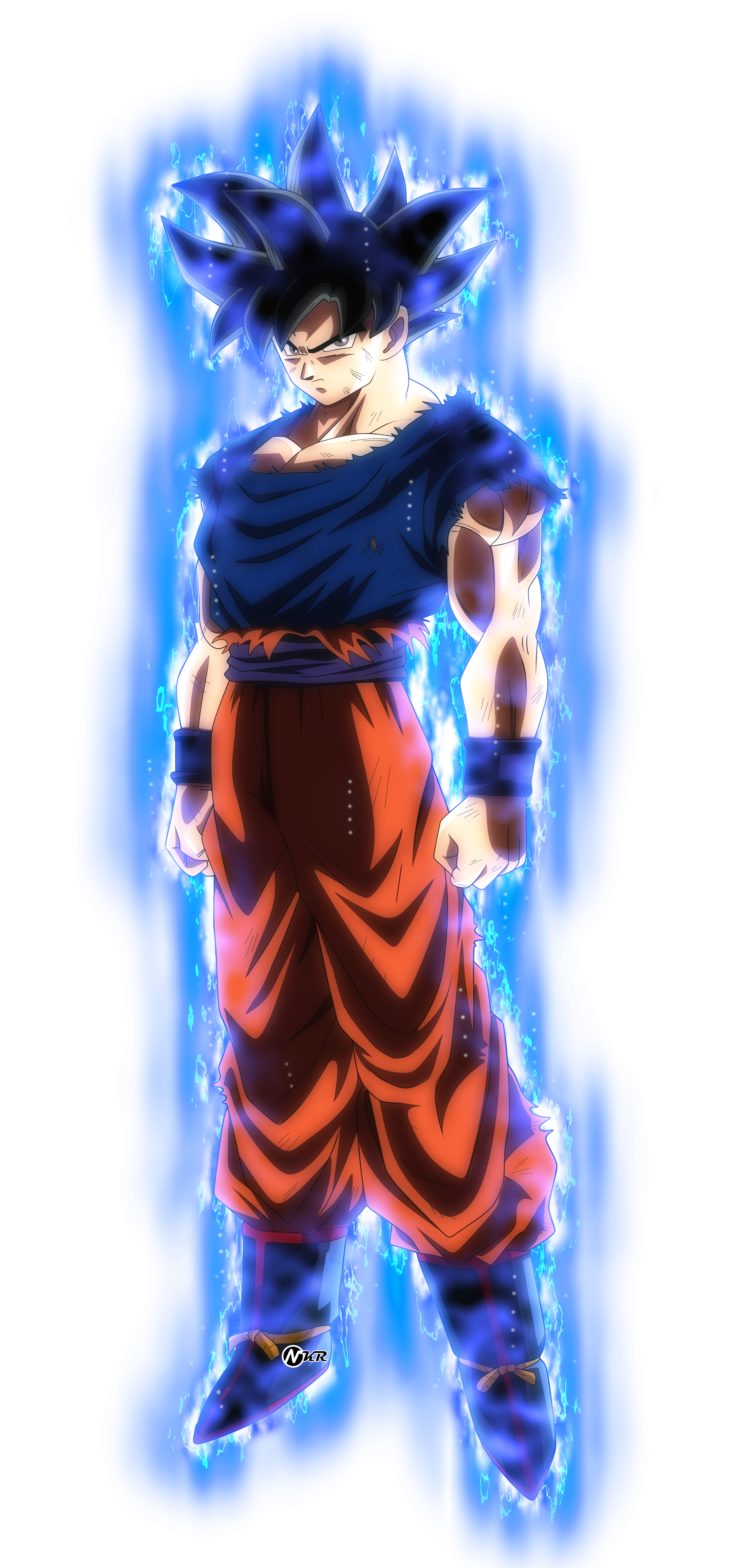 goku super sayajin dios AZUL by naironkr on DeviantArt