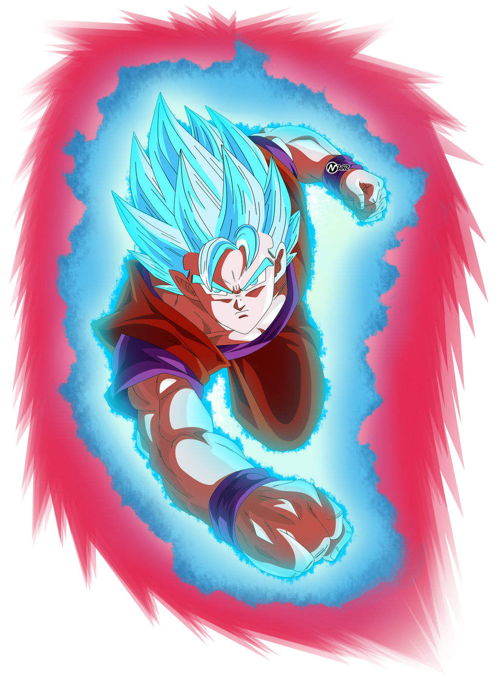 goku ssj blue kaioken x10 by naironkr on DeviantArt