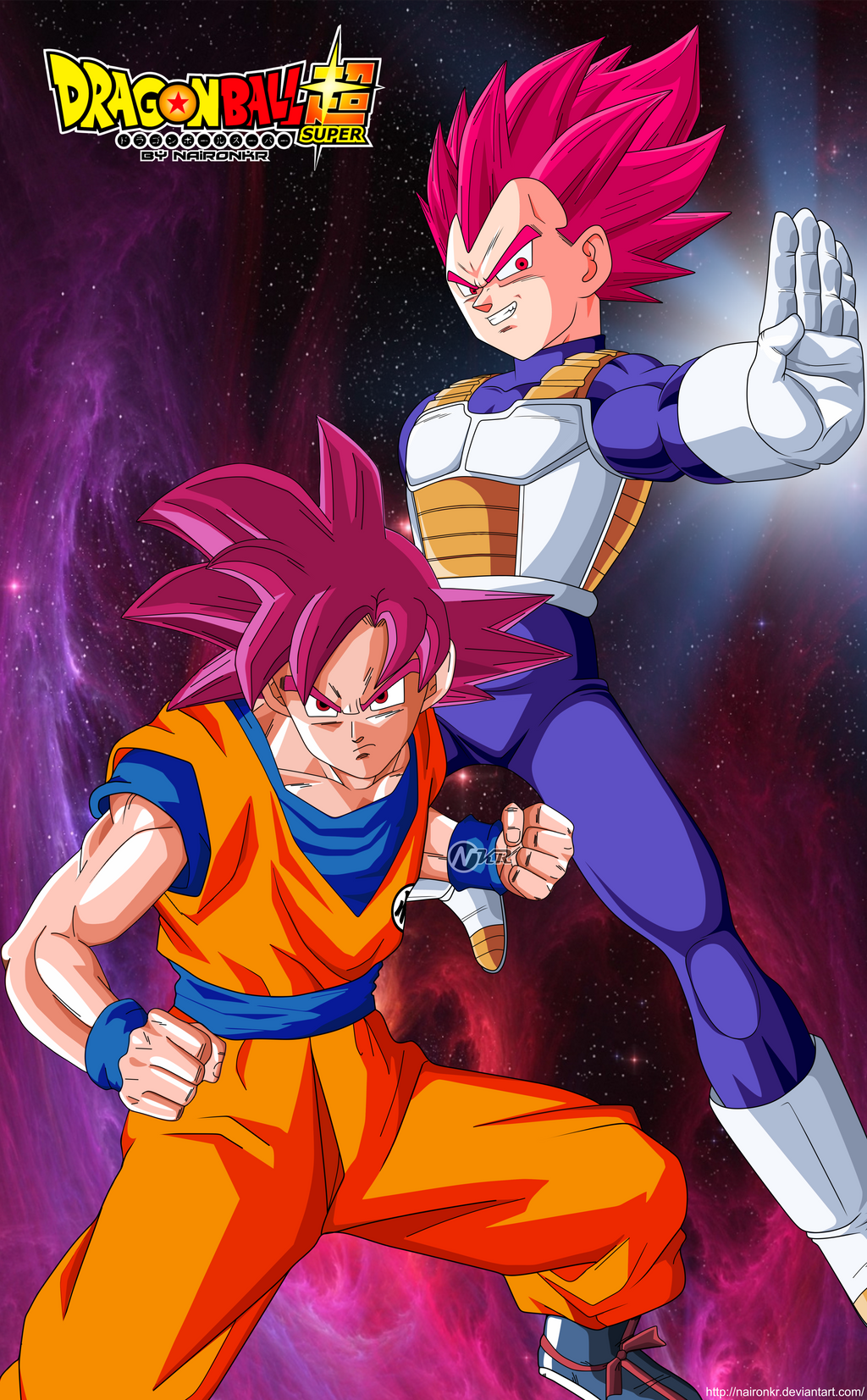 goku y vegeta ssjg by naironkr on DeviantArt