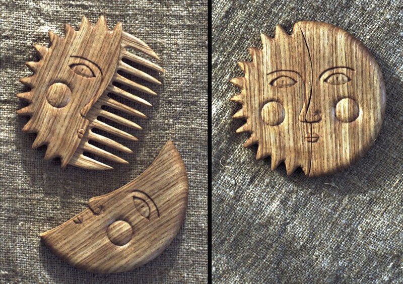 Sun and Moon comb