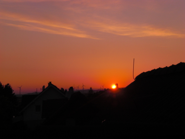 Sunset from the roof