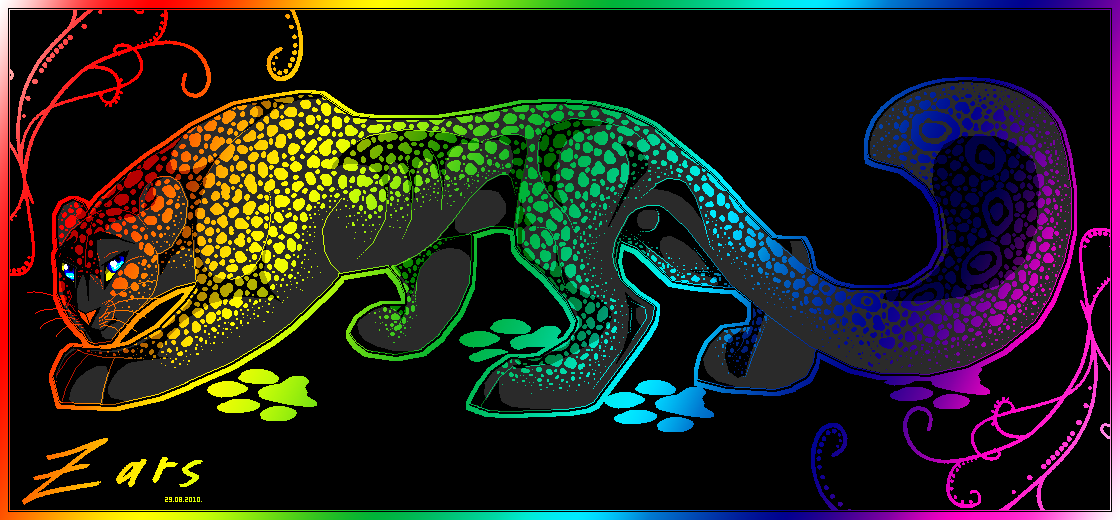 Rainbow Leopard by gard3r on DeviantArt