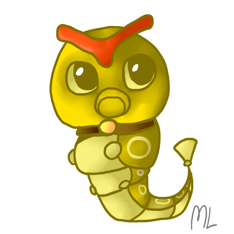 Caterpie Shiny by StarL0rd on DeviantArt
